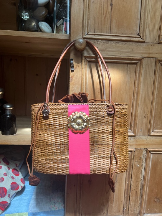 Lisi Lerch Handbags - Lisi Lerch Bosom Buddy Poppy Woven Bag